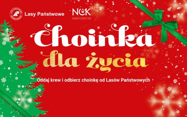 Grafika promująca akcję "Choinka dla życia". Fot. Centrum Informacyjne Lasów Państwowych