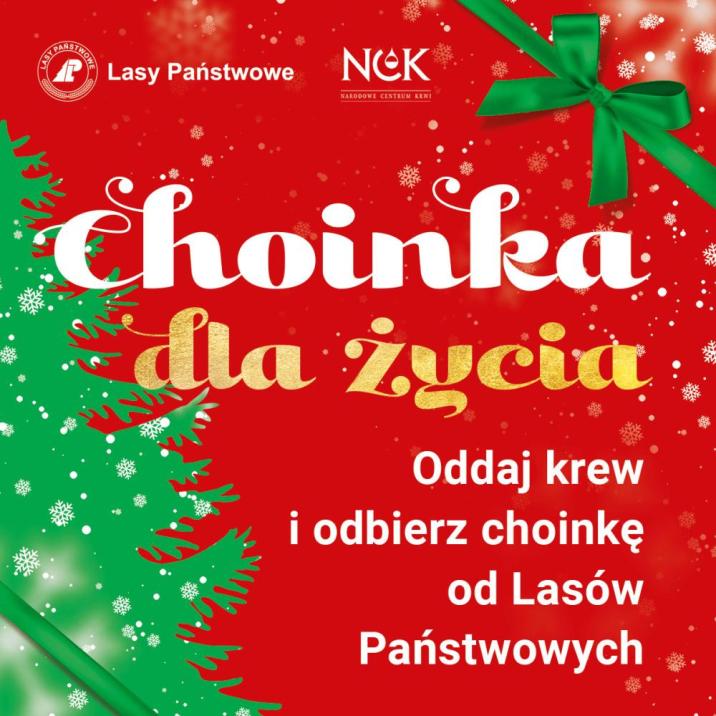 Plakat&#x20;informujący&#x20;o&#x20;akcji&#x20;&#x22;Choinka&#x20;dla&#x20;życia&#x22;